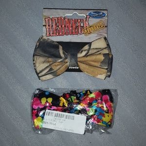 New Bundle of 2 Novelty Bow Ties